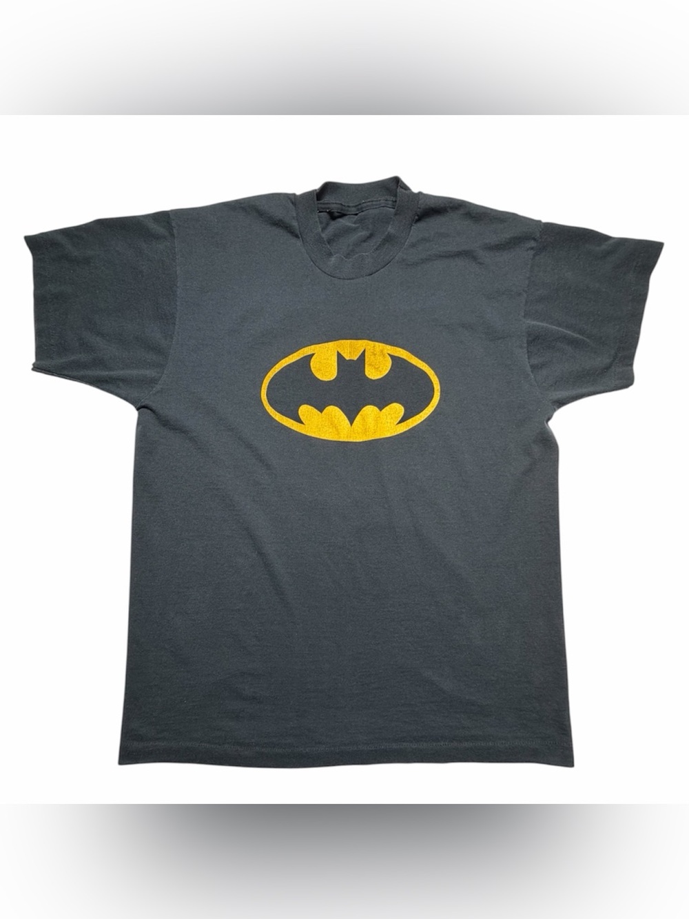 Vintage Batman T Shirt Black Single Stitch Movie Logo Made In USA Tee